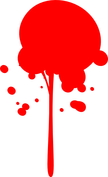 Red Paint Splatter Clip Art Clip Art At Clipart Library - Red Paint Paint Splatter Transparent (360x593)