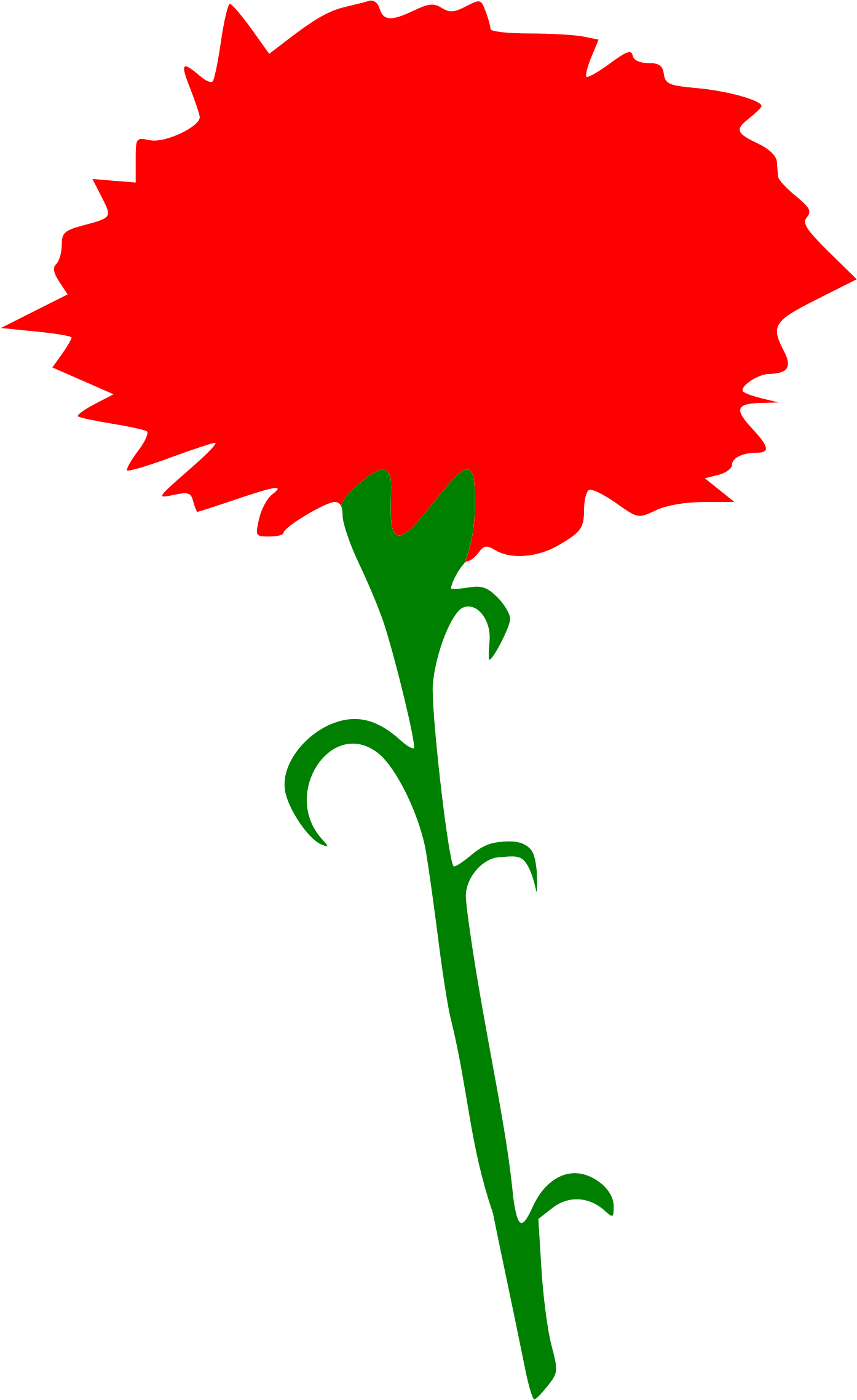 Red Carnation Clip Art Carnation Clipart And Images - Transparent Carnation Clip Art (1469x2400)