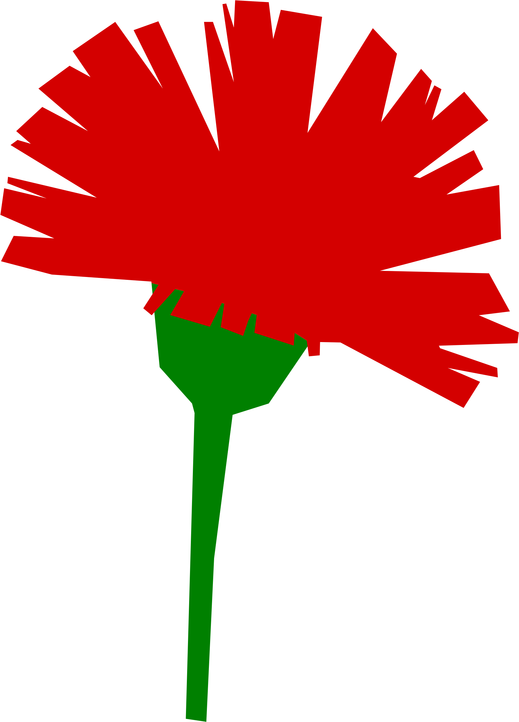 Inspiration Carnation Clip Art Medium Size - May 1st Workers Day (2000x2781)