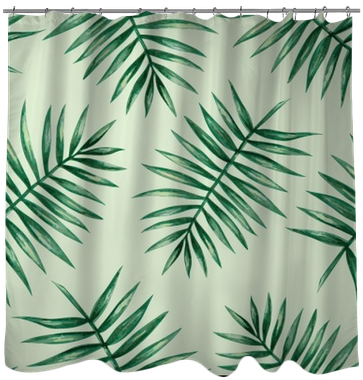 Watercolor Tropical Palm Leaves Seamless Pattern - Kaisercraft K Style Small Planner (oasis) (400x400)