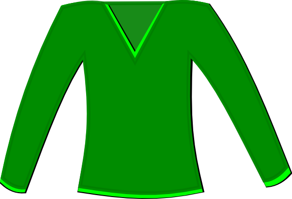 Pullover Clip Art - Clip Art Green Jumper (600x408)