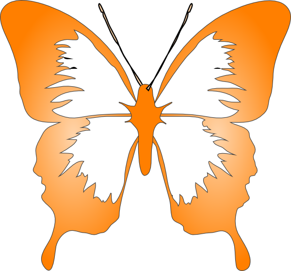 Butterfly Clip Art At Clker Com Vector Clip Art Online - Butterfly Clip Art (600x559)