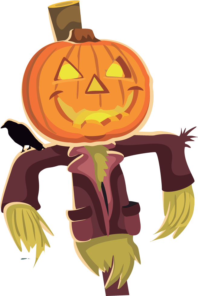 Scarecrow Clipart Scarecrow Clip Art Image Clipartcow - Halloween Coloring Book: A Stress Relieving Design (1000x1000)