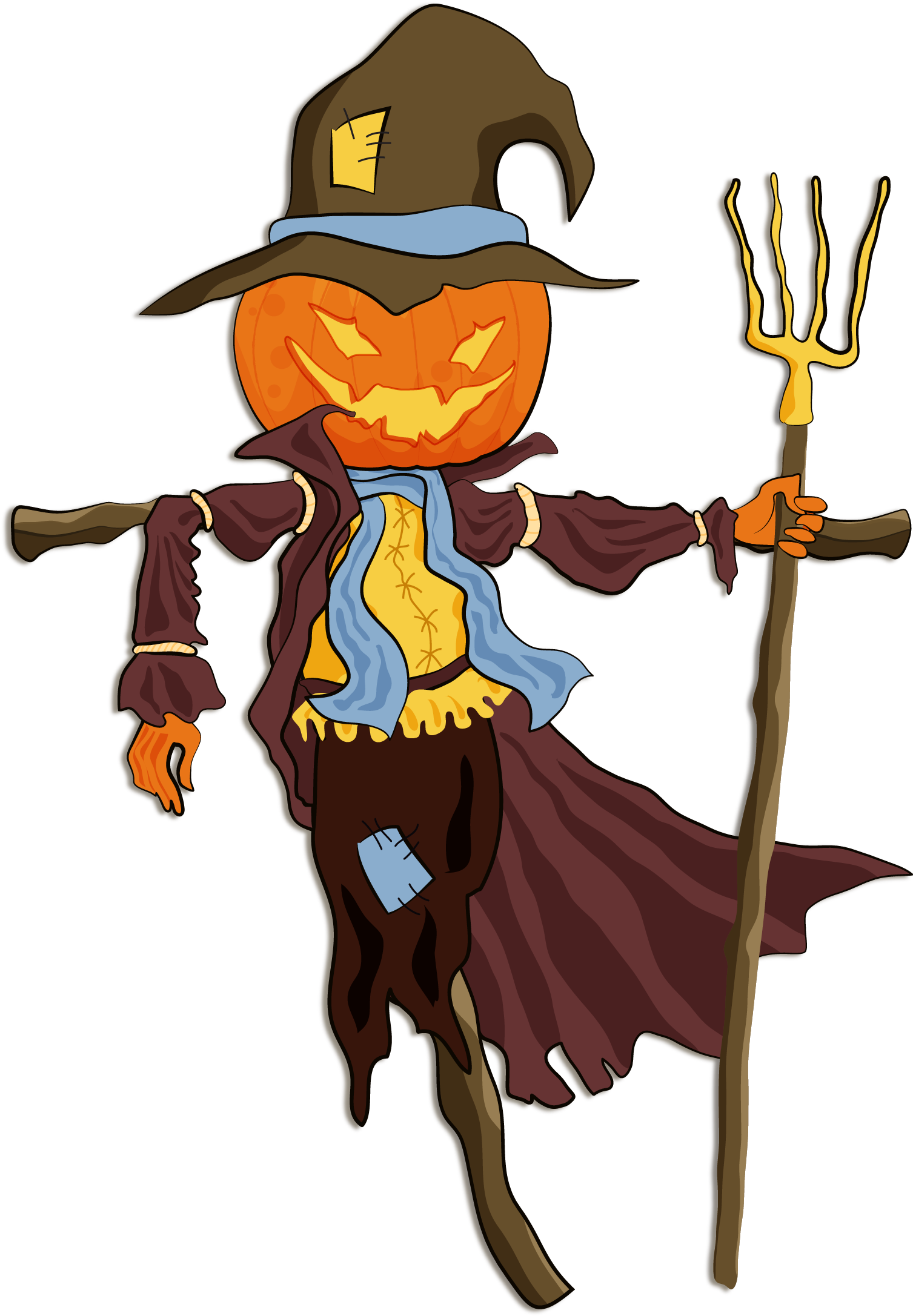 Halloween Scarecrow Clip Art - Halloween Scarecrow Clip Art (1595x2207)