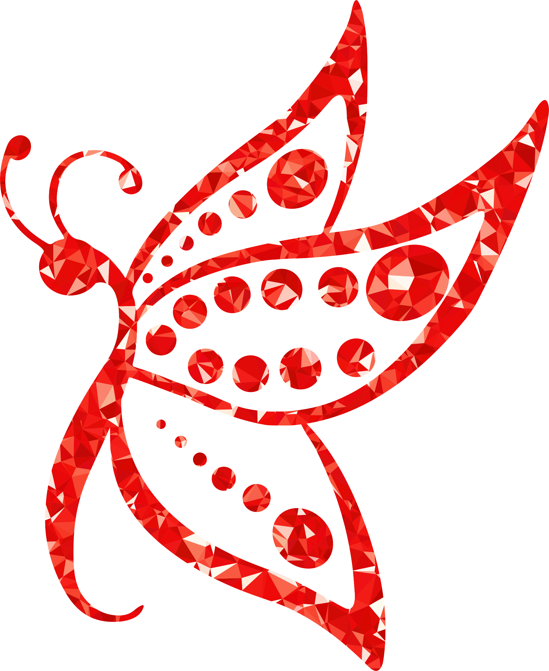 Big Image - Red Butterflies Png Gif (1866x2282)