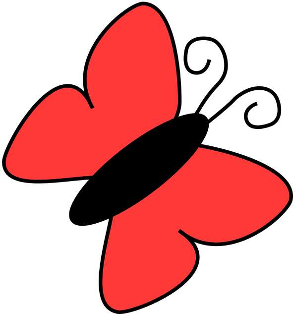 Red Butterfly Cliparts 26, - Red Butterfly Clipart (786x720)