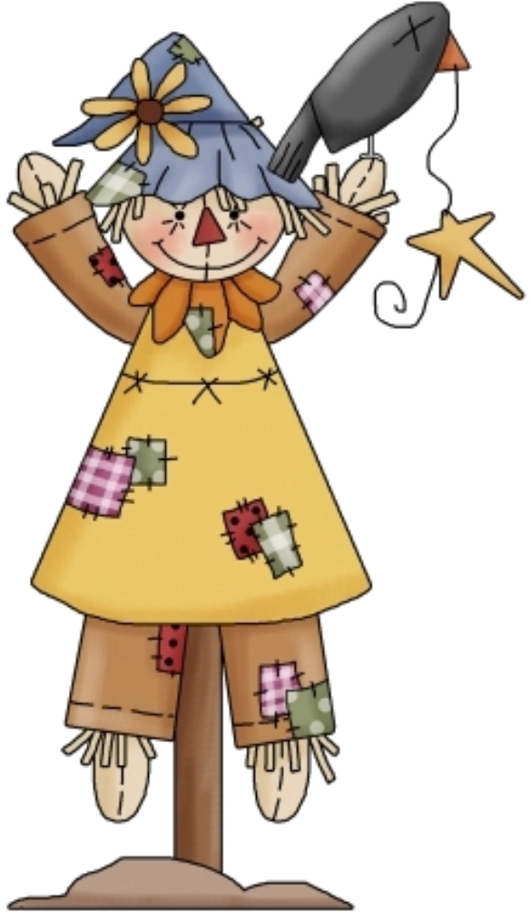 Clipart Library - Scarecrow Clip Art (595x1024)