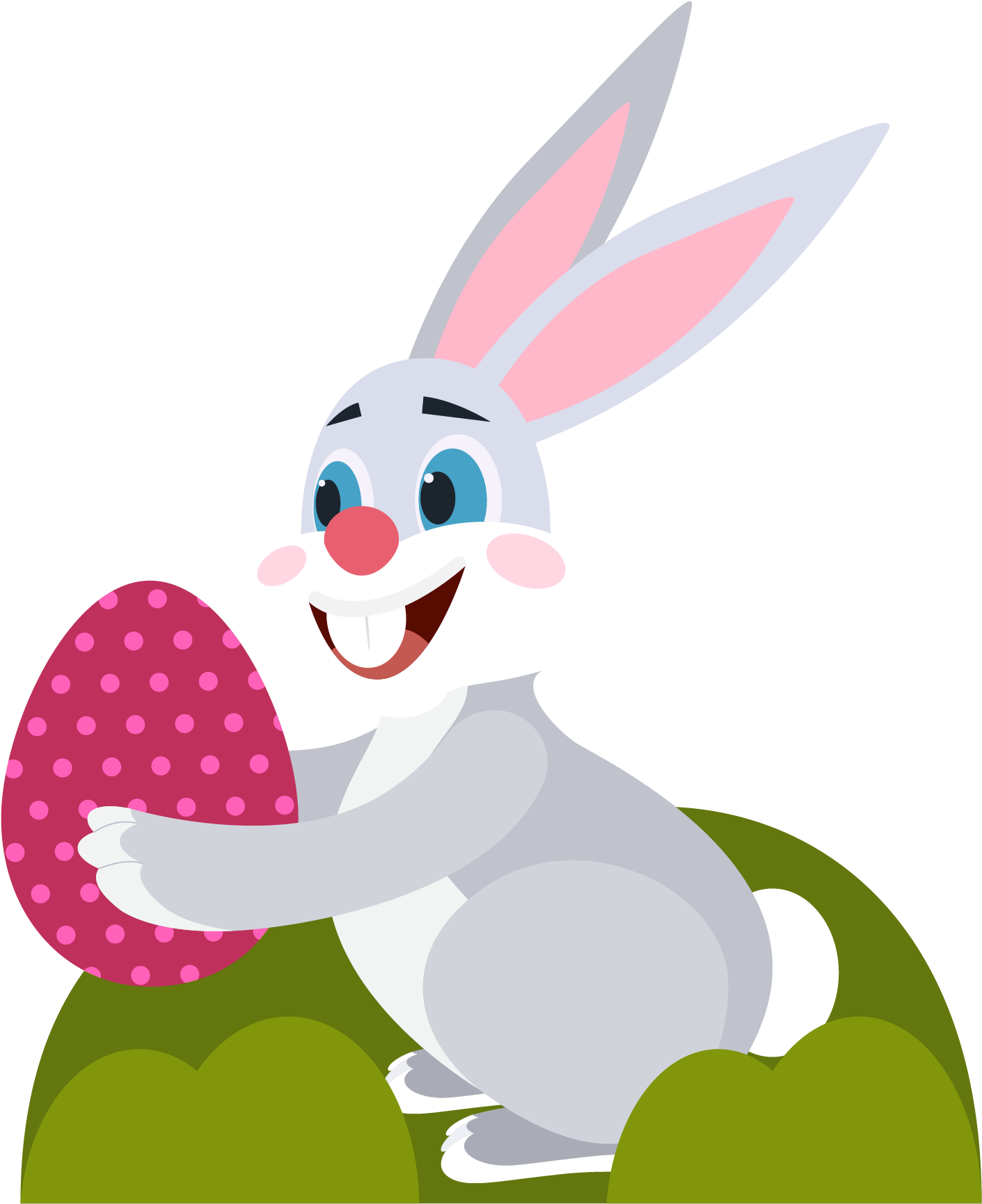 Easter Bunny Little White Rabbit Clip Art - Easter Bunny Little White Rabbit Clip Art (1481x1730)
