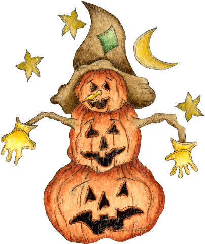 Scarecrow Clipart Halloween - Halloween Scarecrow Clipart (404x479)