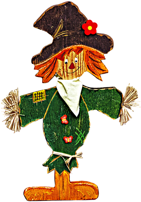 Free Scarecrow Clipart - Fugleskræmsel Png (498x720)