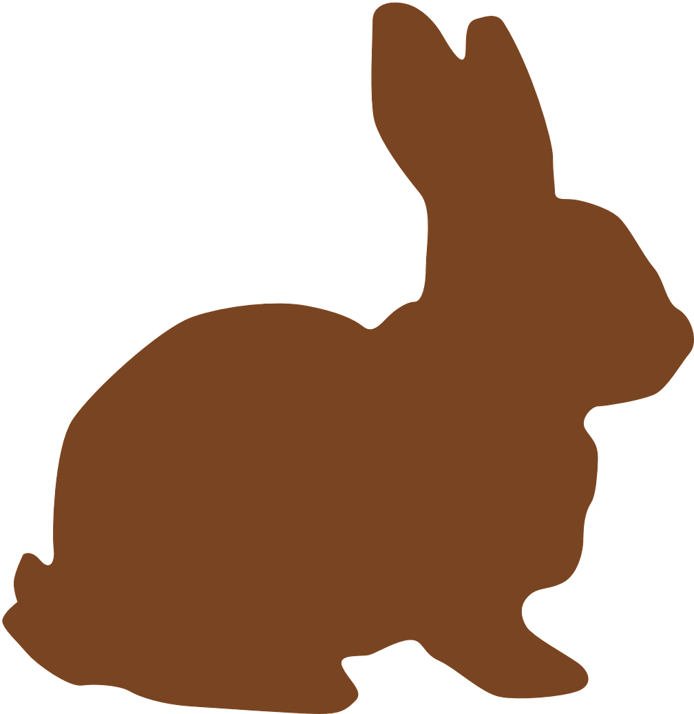Bunny Chocolate Easter Rabbit Png Image - Not Tested On Animals (1268x1280)
