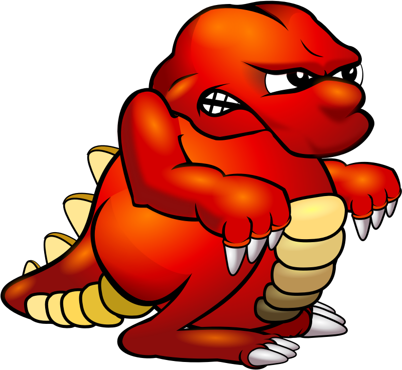 Cartoon Monster, Red - Cartoon Monster Png (808x750)