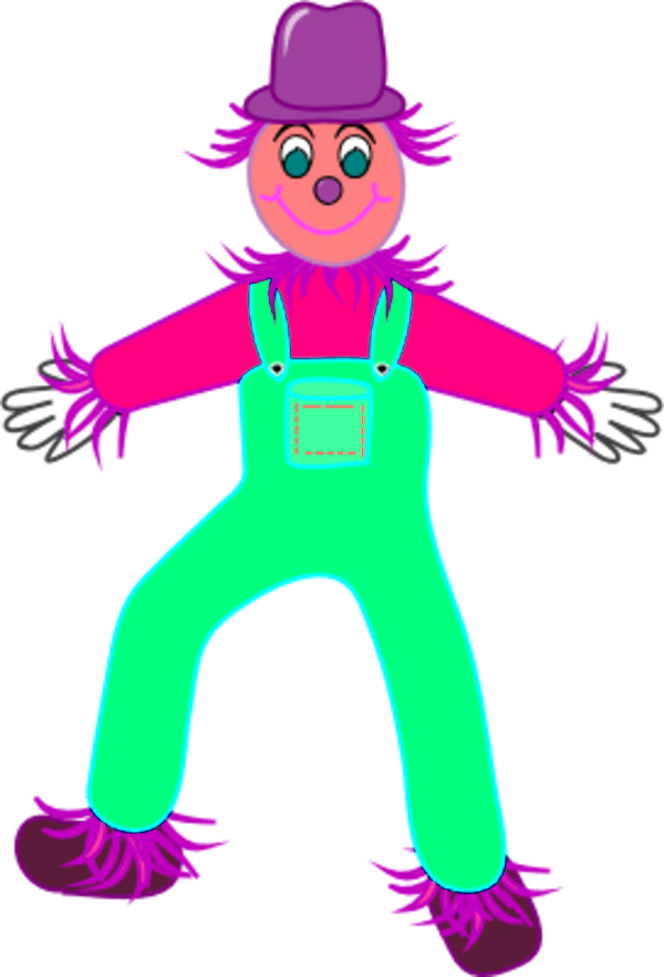 Scarecrow Vector Clip Art - Scarecrow Clip Art (600x882)