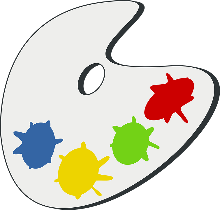 Painting Easel Cliparts 25, Buy Clip Art - จาน สี Png (755x720)