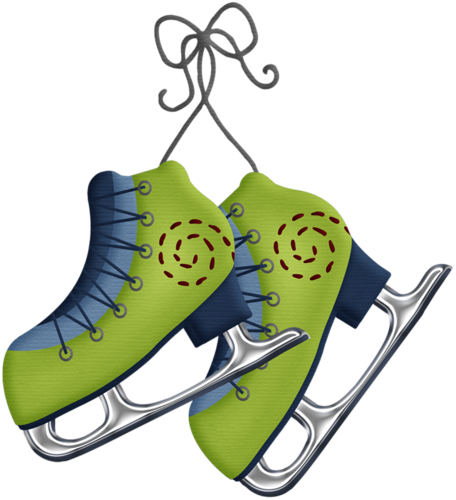 Arana Альбом «scrap Kits / Scrap Kits 3 / Sk Flakey - Naive Ice Skate Clipart (456x500)