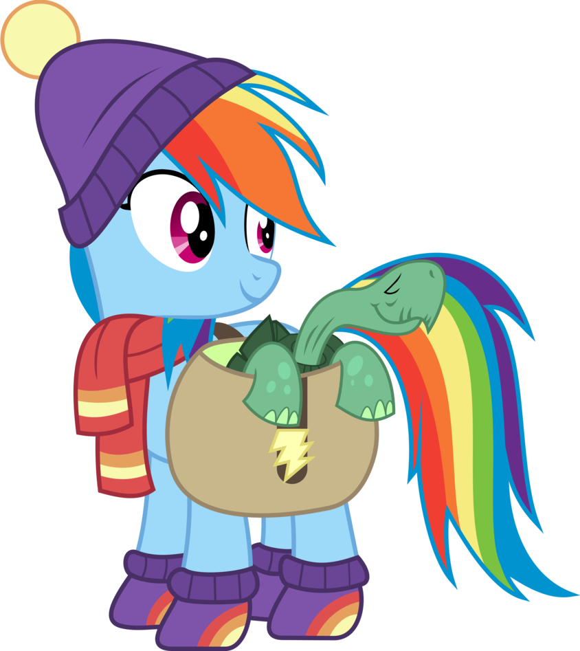 [mlp] Rainbow Dash Winter Outfit By Anonimowybrony - My Little Pony Rainbow Dash Winter (844x947)