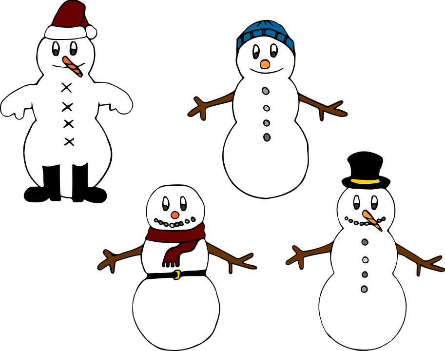 Funny Snowman Clipart 22, - Christmas Coloring: An Adult Christmas Coloring Book: (913x720)