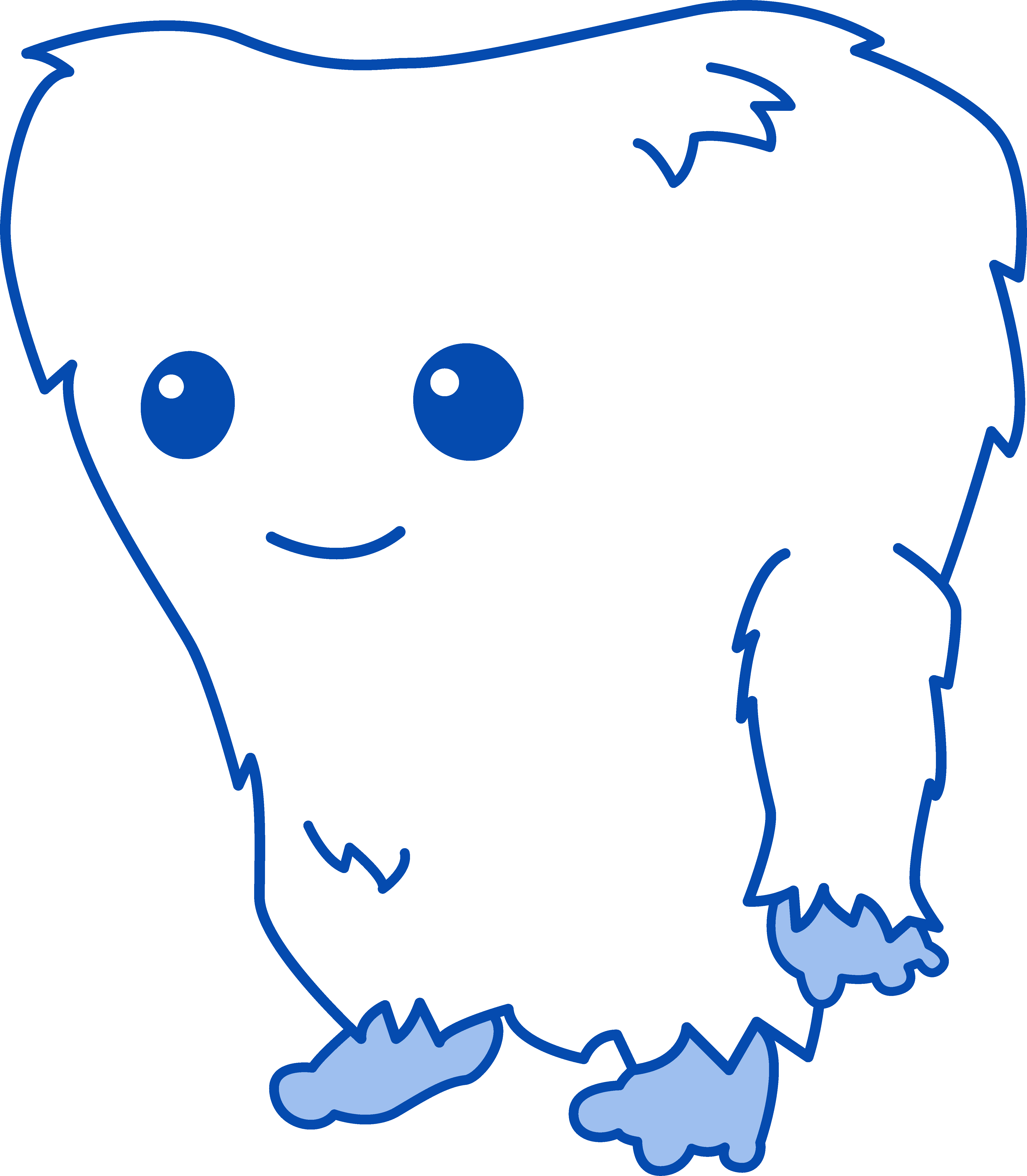 Cute Little Yeti Monster - Yeti Clipart (4837x5539)