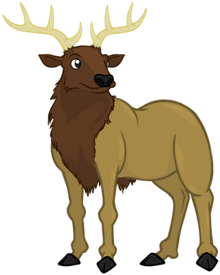 Wapiti Clipart - - Alphabet (400x400)