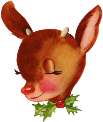 Graphics, Graphics, Graphics - Rudolph Id Badge Holder Retractable Reel, Christmas (459x532)