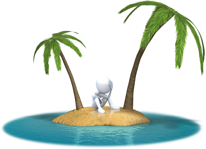 Alone Clipart Island - West Moonah (860x618)