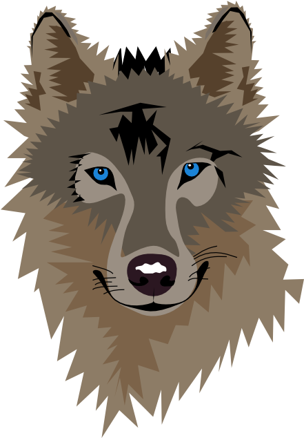 Wolf Clipart - Wolf Clipart (448x641)