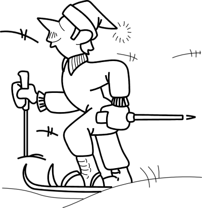 Winter Clipart Black And White (958x987)