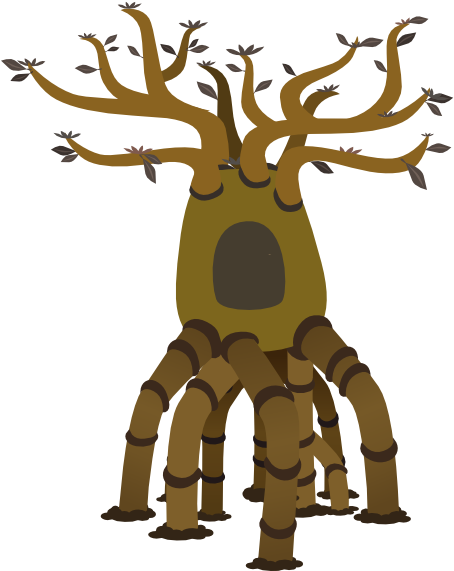 This Free Clip Arts Design Of Firebog Bottle Tree Hut - Illustration (462x597)