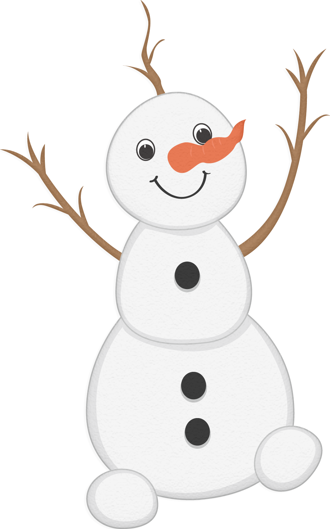 Snowman Clipart, Winter Clipart, Frozen Party, Scrap, - Cartoon (1073x1717)