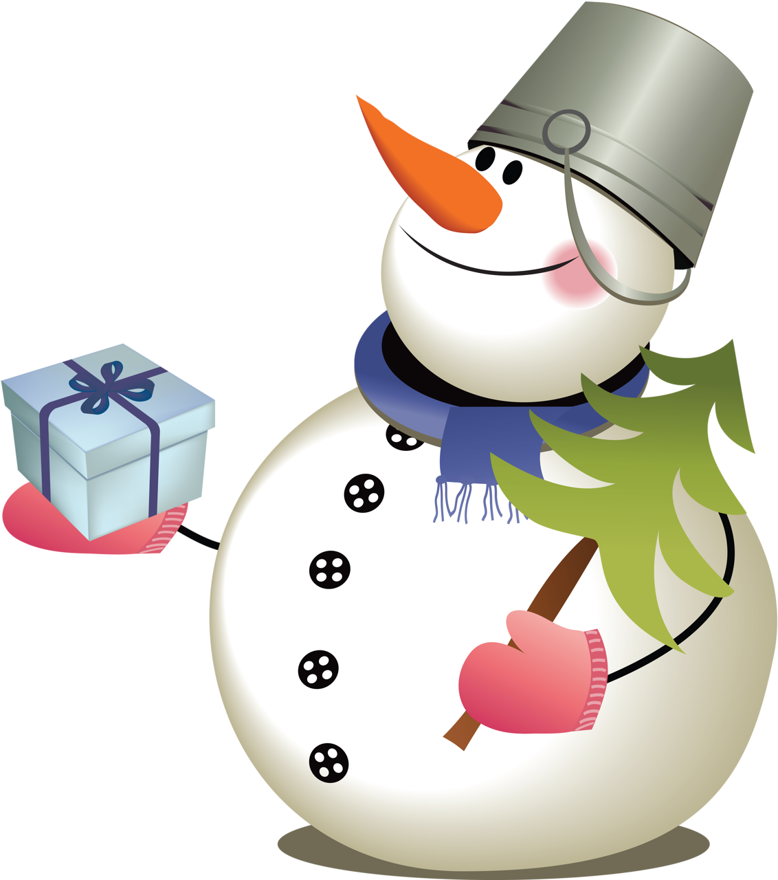 Album - Christmas Snow Man Vector (1173x1280)