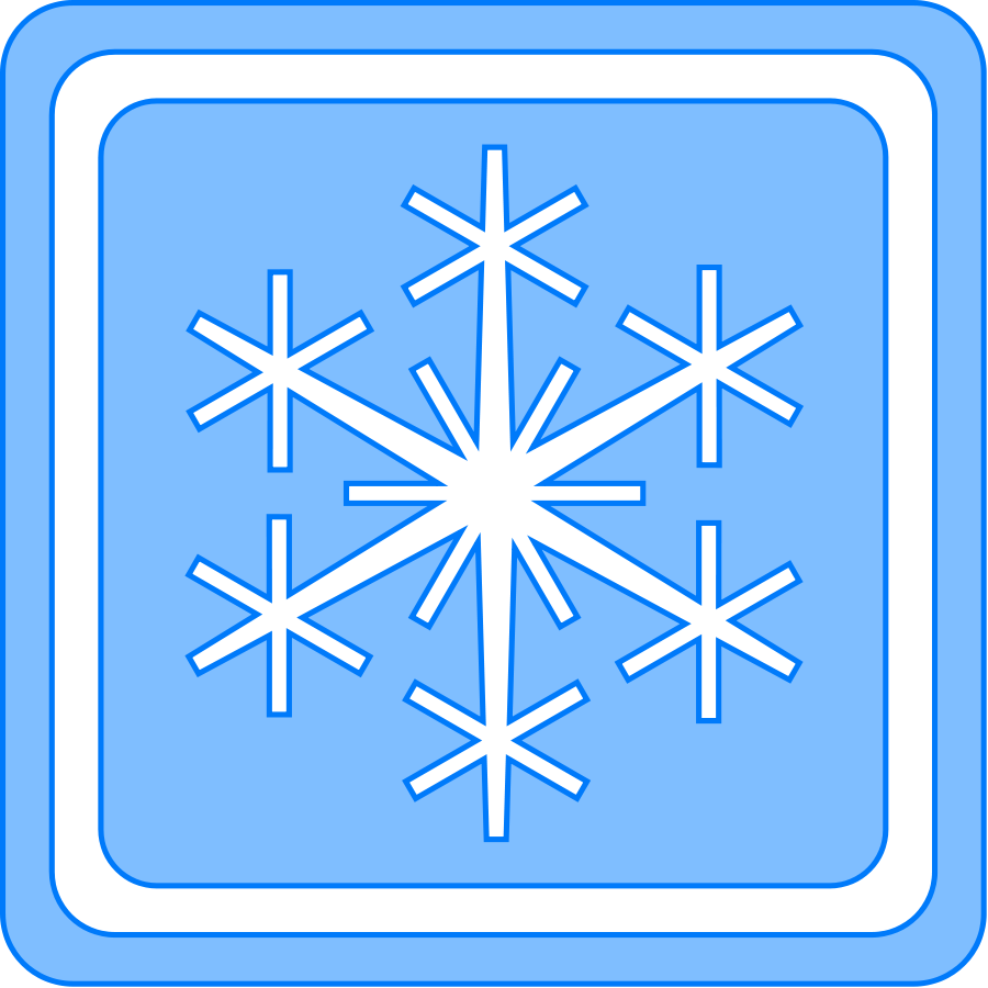 Blue, Symbol, White, Winter , Clipart - Seasons Clip Art (900x900)
