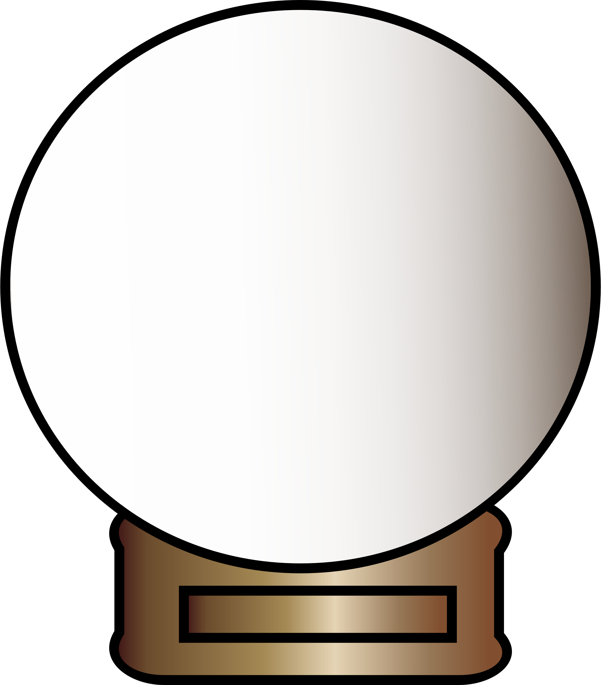 Empty Snow Globe Clipart - Snowglobe Clip Art (2106x2400)