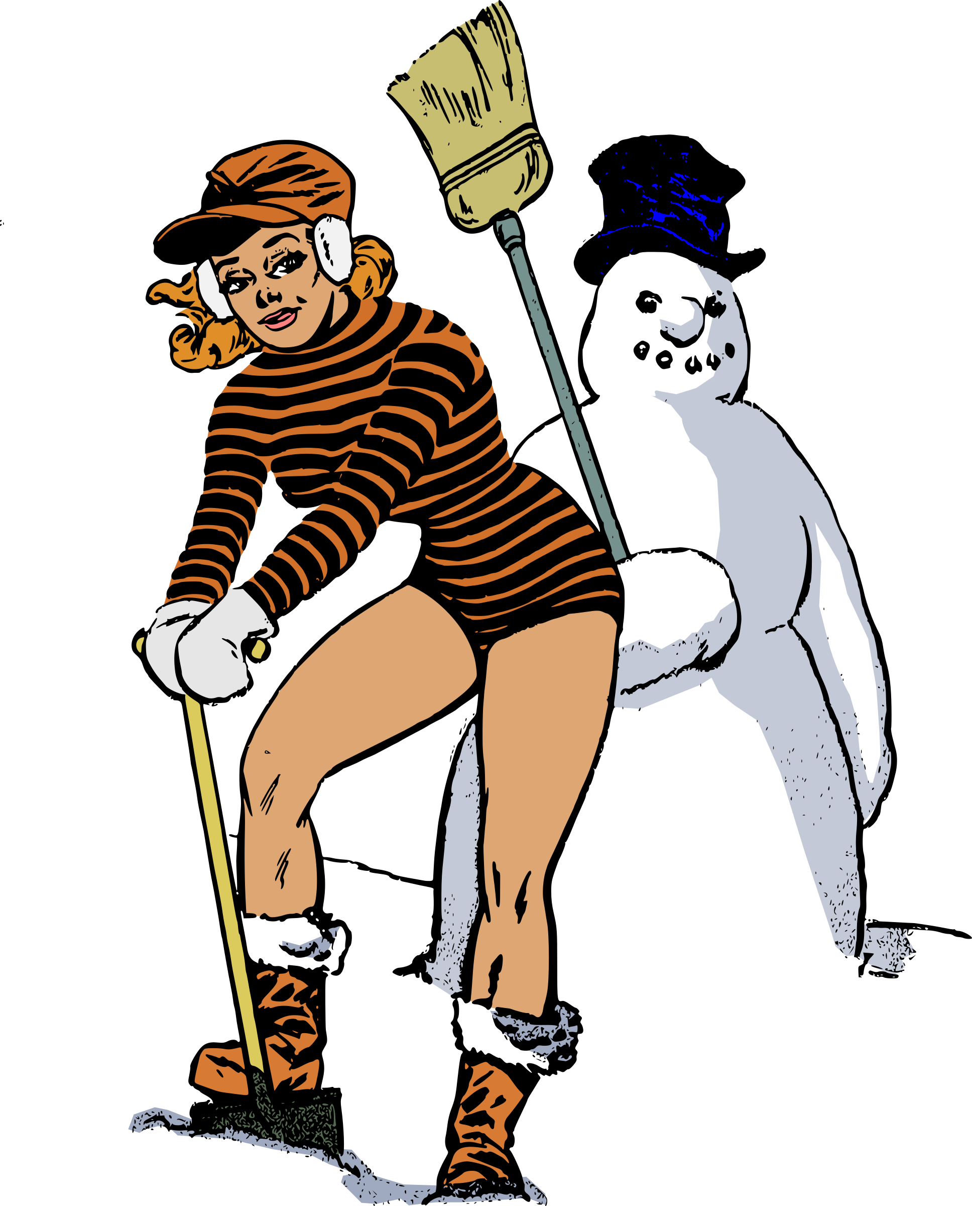 Awesome Big Image Png With Making A Snowman Clipart - Snowman (1936x2400)