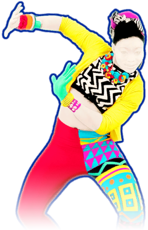 She Wears A Pink Hat With Jewelry Dangling, And Also - Just Dance I Gotta Feeling Classroom P1 Big (512x512)