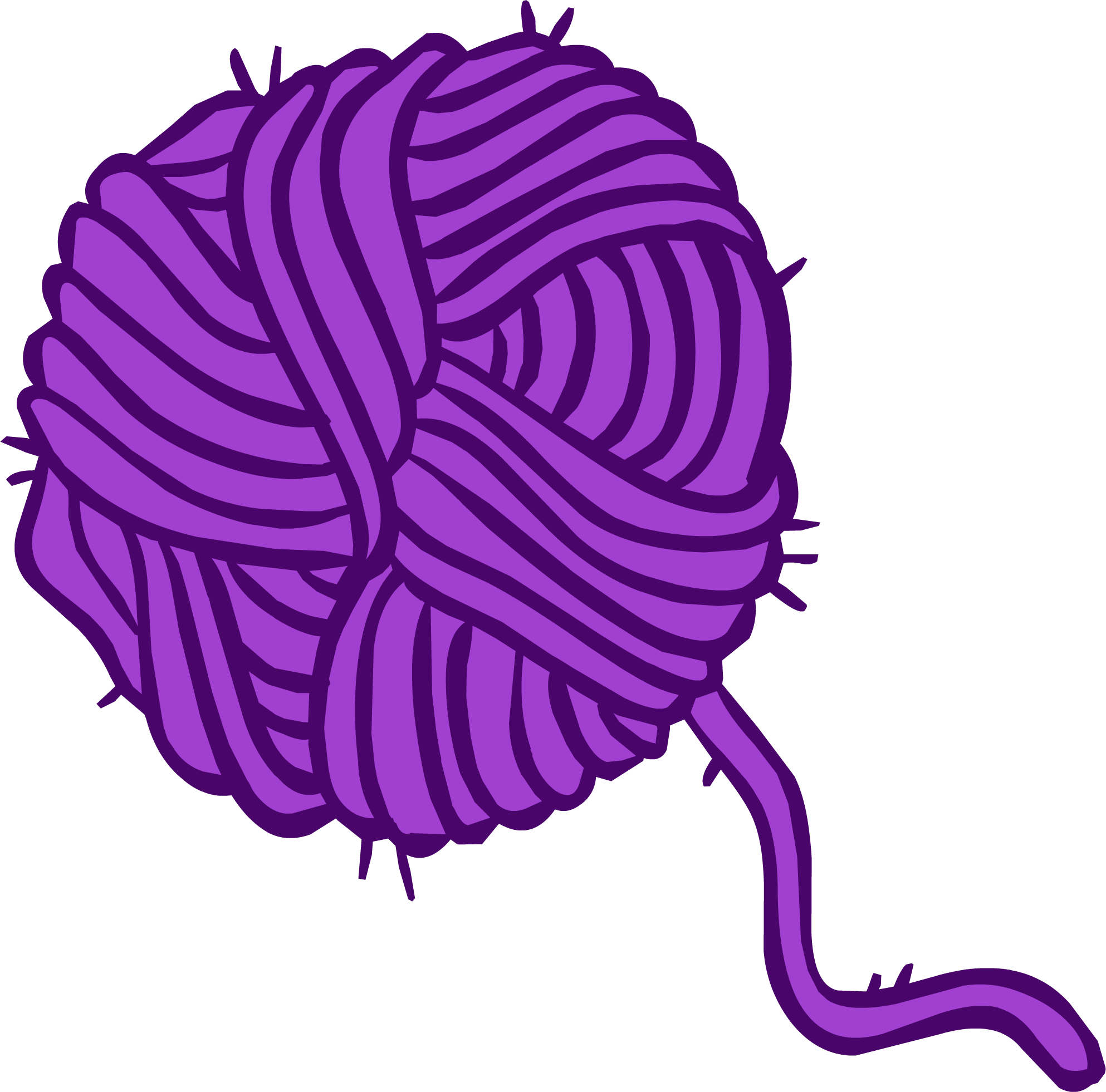 Ball Of Yarn - Ball Of Yarn Cartoon (1986x1962)