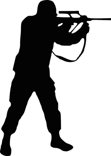 Http - //www - Fussballwetten - Info/counter Strike - Soldier Silhouette Army Png (354x500)
