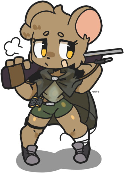Second Commission For @wirelessshiba - Cartoon (500x649)