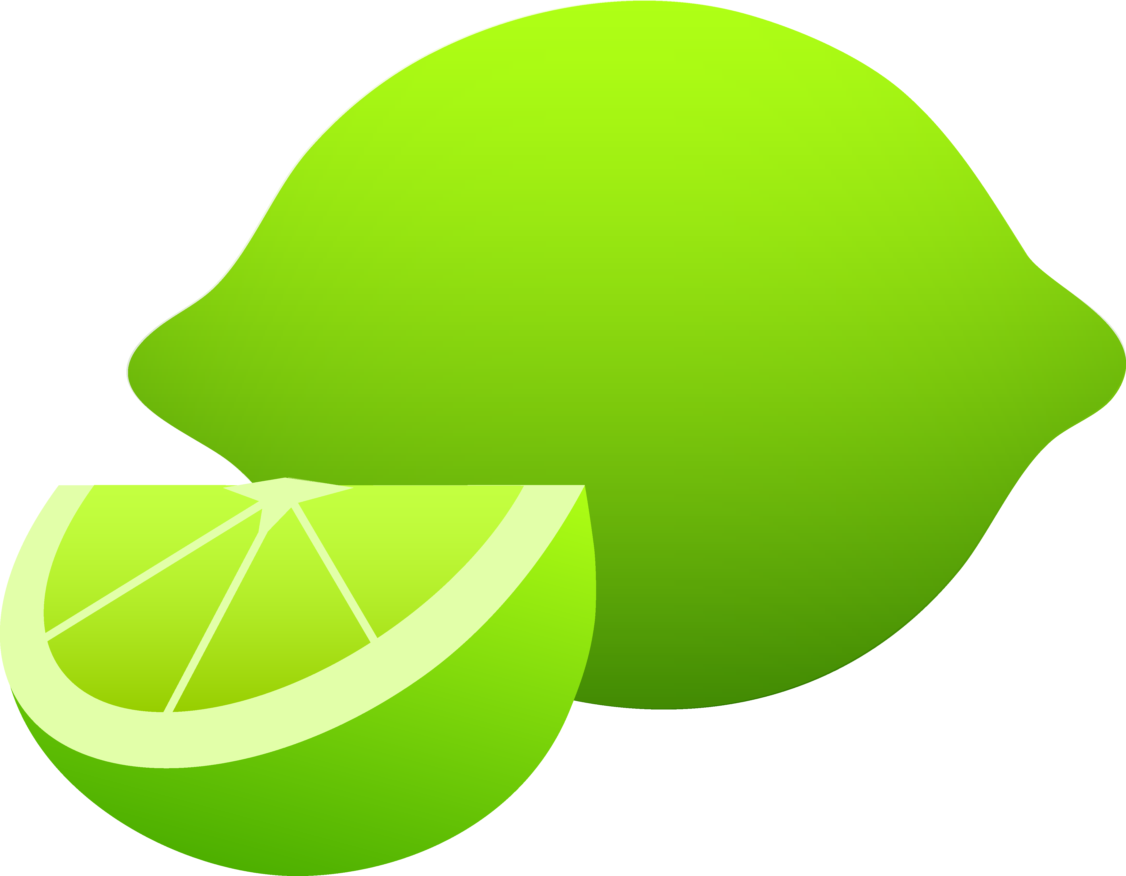 Fruit Clipart Sweet Lime - Lime Clipart (4643x3614)
