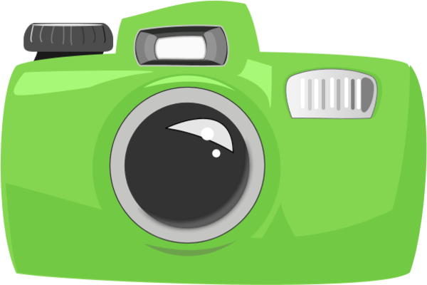 Color Clipart Camera - Colored Camera Clip Art (600x400)