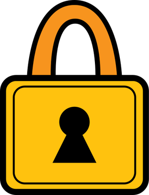 Lock Clipart Safety And Security - Symbol For Safety And Security (306x400)