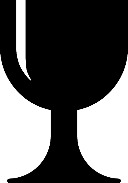 Chalice Glass, Cup, Silhouette, Container, Kitchen, - Vector Chalice (449x640)