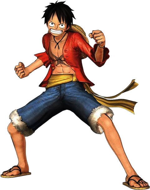 One Piece Luffy Png Clipart - One Piece Main Character (485x615)