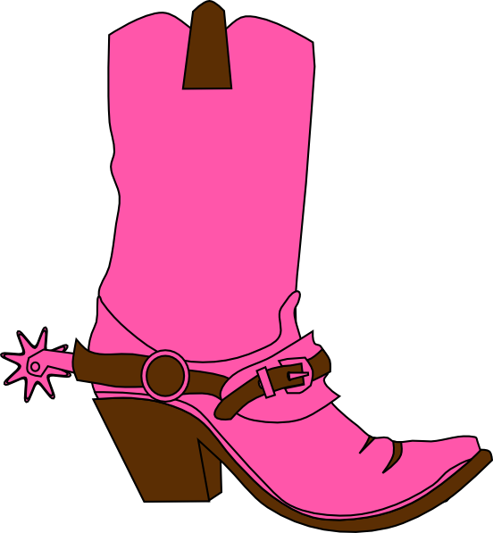 Cowgirl Hat And Boot Clip Art At Clker Com Vector Clip - Relay For Life Themes (552x597)