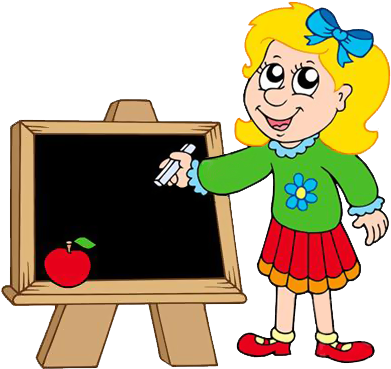 Gify Nena - Škola Str - - Girl Writing Clipart (401x377)