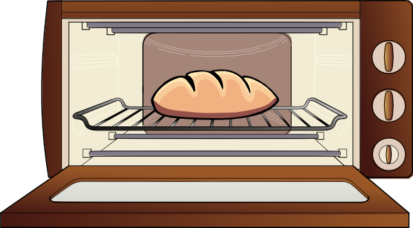 Pie Clipart Bun - Bun In The Oven Clipart (600x332)