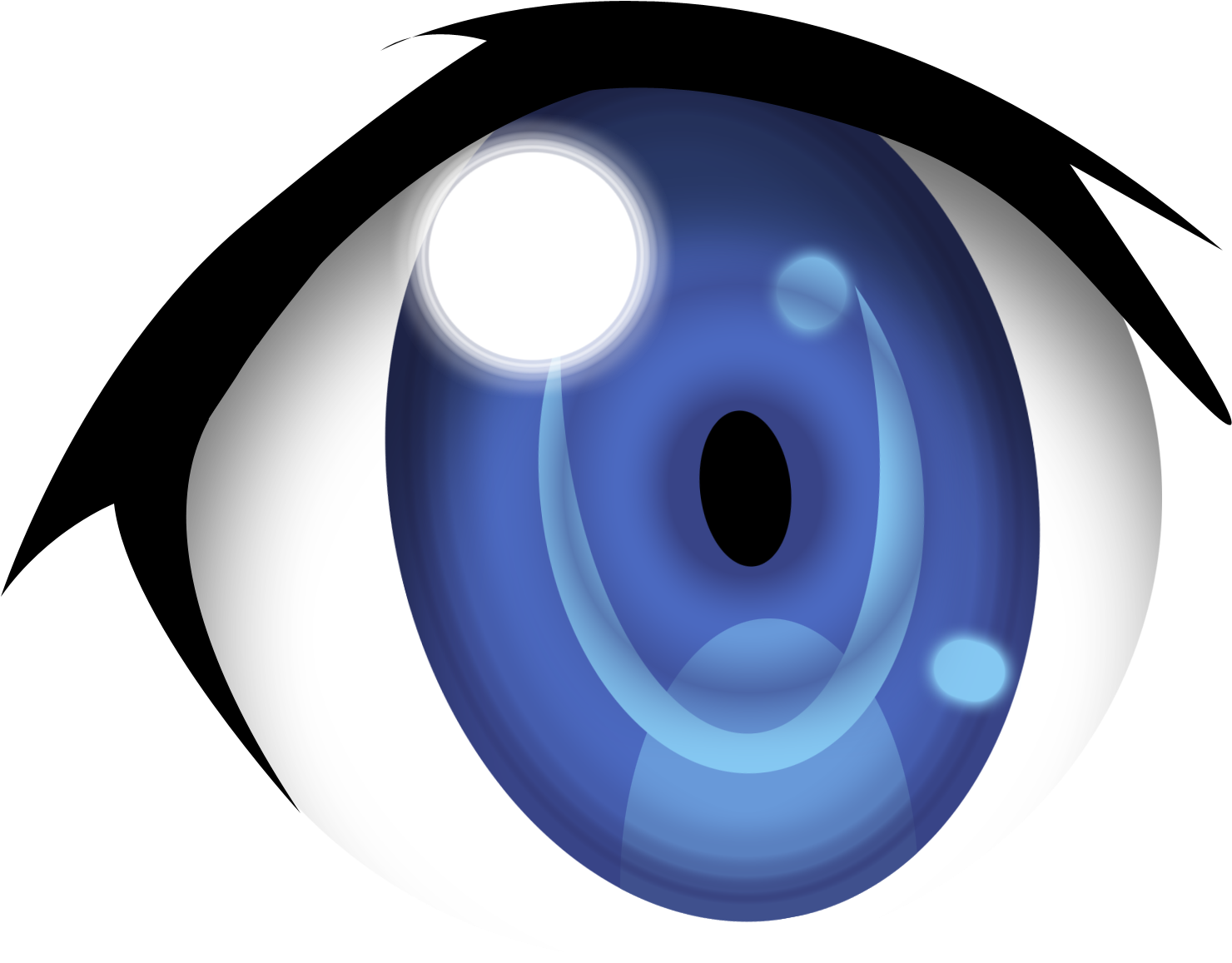 Blue Eyes Clipart Anime Eye Anime Blue Eyes Transparent 48x48 Png Clipart Download