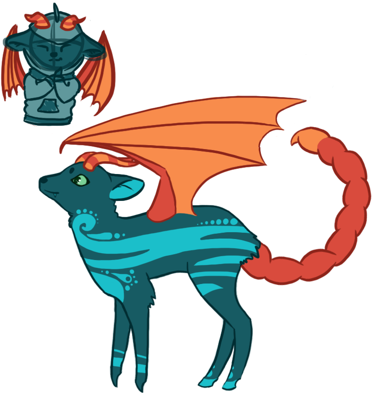 Bat Deer Scorpion Thing By Cartoon-heart - Illustration (813x837)