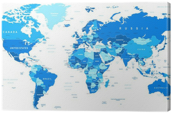 Highly Detailed Vector Illustration Of World Map - Great Pacific Garbage Patch On Map (400x400)