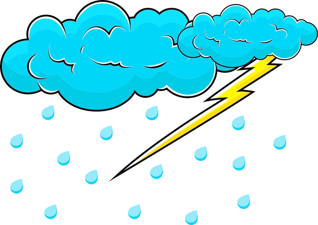 Thunderstorm Lightning Clip Art - Thunderstorm Lightning Clip Art (1024x727)