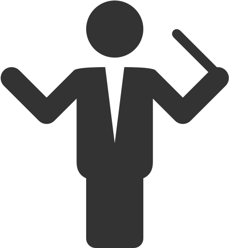 Film Director Symbol Stock Vector - Conductor Icon (512x512)